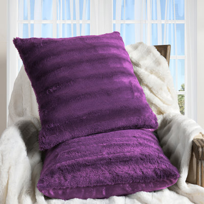 22 Square Faux Fur Throw Pillows You ll Love Wayfair Canada